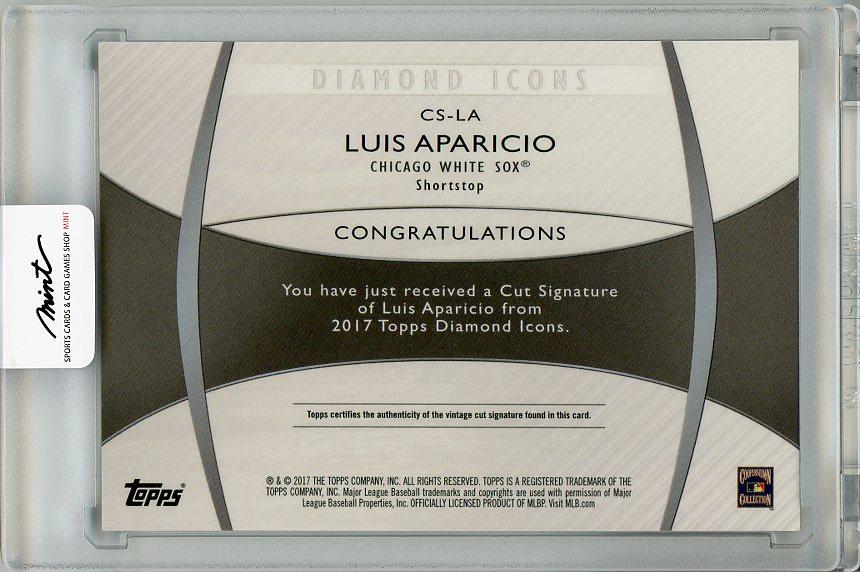 Luis Aparicio baseball card (Chicago White Sox) 2017 Topps