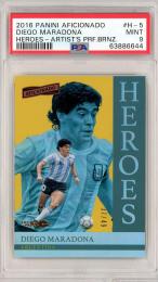 2016 Panini Aficionado  Diego Maradona Heros Artist`s Proof Bronze 27/49 【PSA9】