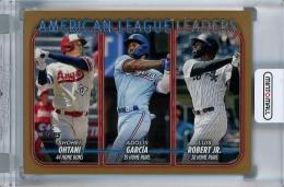 2024 Topps Series 1  Shohei Ohtani / Adolis Garcia / Luis Robert Jr. Gold #179 0140/2024