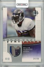 2007 UPPER DECK Ultimate Collection  Willis McGahee Game Used Patch 14/99
