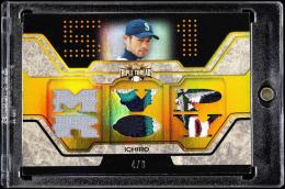 2008 Topps Triple Threads #TTR-185 Ichiro Relics Gold【4/9】 Seattle Mariners