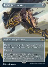 ●SALE●【2XM】【ENG】【Foil】《稲妻のすね当て/Lightning Greaves》 ボーダーレス版 PLD
