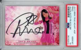 2011 BBM 女子プロレス True Heart リホ 直筆サインカード【41/96】【PSA10】