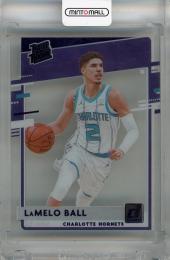 2020-21 Panini Clearly Donruss LaMelo Ball Rated Rookie Purple #87 ※初期傷あり Charlotte Hornets