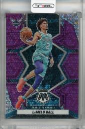 2021-22 Panini Mosaic LaMelo Ball Purple Fast Break #25 ※裏面初期傷あり【23/50】 Charlotte Hornets