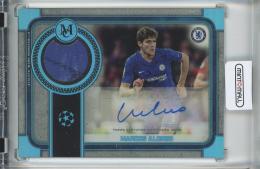 2019-20 Topps Museum Collection UEFA Champions League Soccer  Marcos Alonso Museum Autograph Relics/Sapphire 8/75