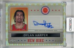 2024 Topps Chrome McDonald’s All American Dylan Harper New Hire Badge Autograph McDonald’s Logo Refractor #NHB-DYL ※裏面傷あり【61/75】 West
