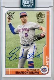2024 Topps Archives Signature Series New York Mets Brandon Nimmo 2021 Topps Big League 31/33