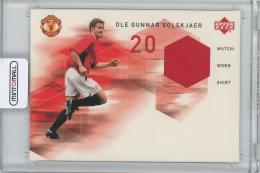 2002-03 UPPER DECK Manchester United Match-Worn Shirt Ole Gunnar Solskjaer