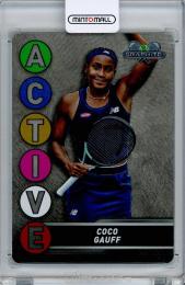 2024 Topps Graphite – Tennis Coco Gauff Active Metal Card