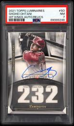 2021 Topps Luminaries #HKARSO Shohei Ohtani Hit Kings Autograph Relics【14/15】【PSA NM 7】 Los Angeles Angels