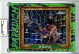 2025 Topps Chrome WWE Rhea Ripley Paradigm/Neon Green Geometric Refractors/#PAR-RRY【40/75】
