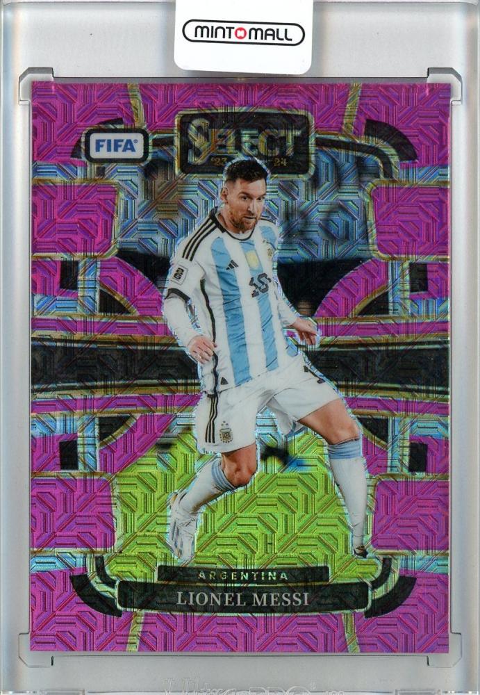 2023-24 Panini Select FIFA Soccer Lionel Messi Base/Pink Mojo/#75【030/199】 Argentina