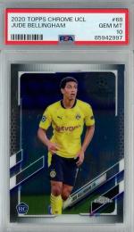 2020-21 Topps Chrome UEFA Champions League Jude Bellingham RC/Base/#68【PSA10】 Borussia Dortmund