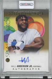 2023 UPPER DECK GOODWIN CHAMPIONS  Will Anderson Jr. Splash of Color Autographs