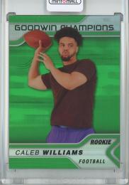 2023 UPPER DECK GOODWIN CHAMPIONS  Caleb Williams Platinum/Green Rainbow/#P40