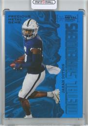 2022 Skybox Metal Universe Champions  Jahan Dotson Precious Metal Gems/Blue PMG 06/50