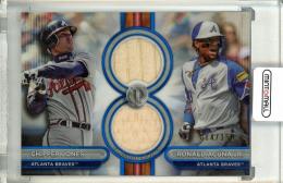 2024 Topps Tribute Chipper Jones/Ronald Acuna Jr. Dual Relic【014/150】 Atlanta Braves