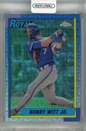 2025 Topps Series 1 Bobby Witt Jr. 1990 Topps Baseball Chrome Silver pack Aqua #T90C-56 ※初期傷あり【069/199】 Kansas City Royals