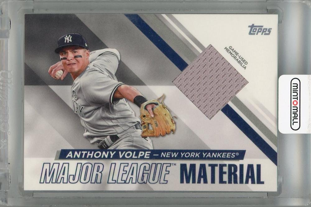 2024 Topps Series 1 Anthony Volpe Major League Material #MLM-AV ※裏面傷あり New York Yankees