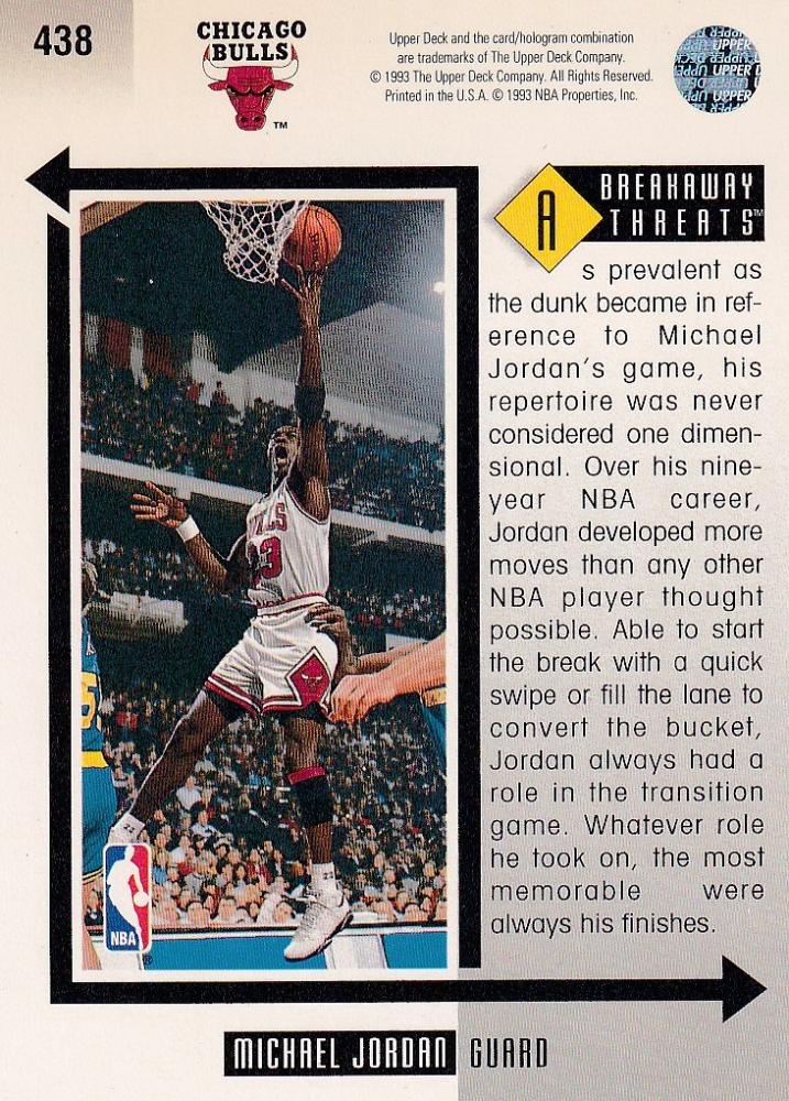 michael jordan upper deck 438