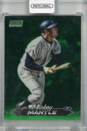 2024 Topps Stadium Club Mickey Mantle Chrome Green Refractor #136  New York Yankees