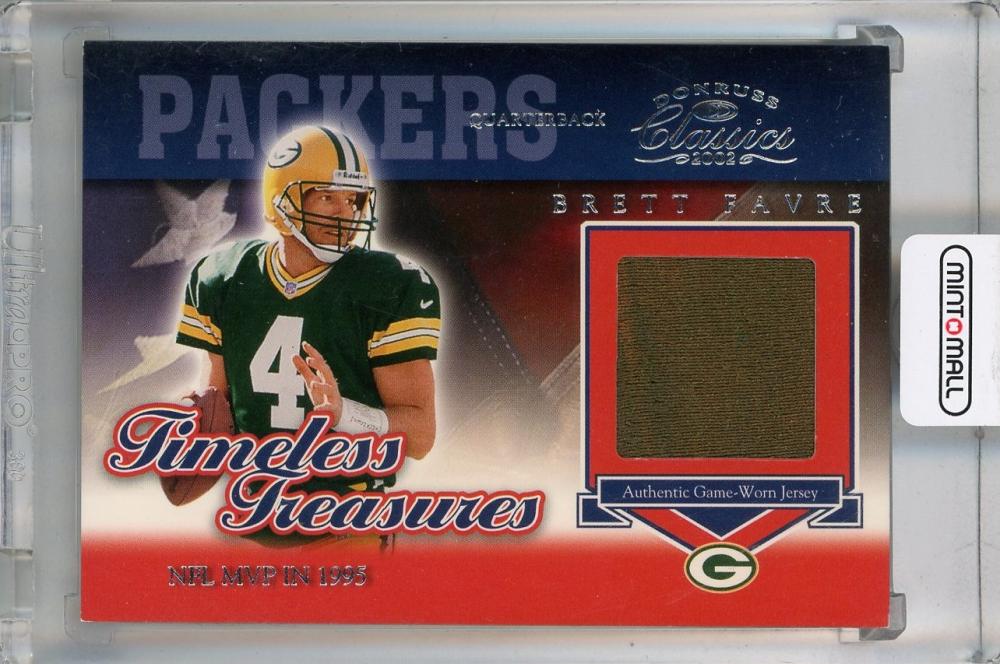 2002 Donruss Classics Brett Favre Timeless Treasures #TT3 ※裏面へこみ・汚れあり【190/375】 Green Bay Packers