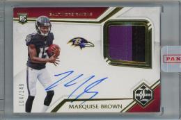 2019 Panini Limited Marquise Brown Rookie Patch Autograph #107 RC 【104/149】 Baltimore Ravens