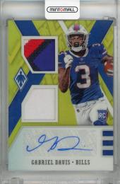 2020 Panini Phoenix Gabriel Davis RPS Rookie Auto Dual Jersey Prime Yellow #28 RC 【04/75】 Buffalo Bills