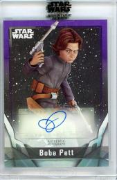 2021 TOPPS Star Wars Signature Series  Autographs Purple #ADL2  Daniel Logan as Boba Fett 【45/99】