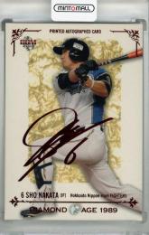 2012 BBM DIAMOND AGE 1989 中田翔 赤箔サイン【2/6】 北海道日本ハムファイターズ