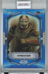 2022 Topps Finest Star Wars  Wrecker Base/BlueParallel/#95 038/150