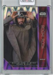 2023 Topps Finest Star Wars  Bodhi Rook Base/PurpleRayWave/Parallel/FN-95 22/75