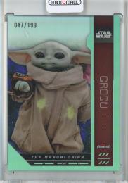 2023 Topps Finest Star Wars  Grogu Base/AquaParallel/FN-95 047/199