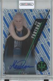 2016 Topps Star Wars High Tek  Bib Fortuna Autographs/SW-26/Parallel/BlueRainbow 09/75