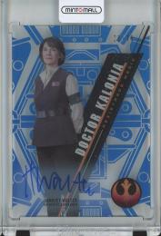 2016 Topps Star Wars High Tek  Doctor Kalonia Autographs/SW-83/Parallel/BlueRainbow 21/75