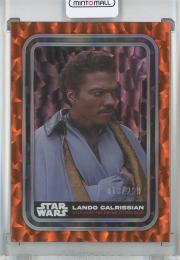 2023 Topps Star Wars  Hobby  Lando Calrissian BaseParallel/OrangeFoil 018/299