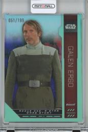 2023 Topps Finest Star Wars  Galen Erso BaseParallel/Aqua 051/199