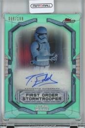 2022 Topps Finest Star Wars  First Order Stormtrooper FinestAutographs/Parallel/Aqua 065/199