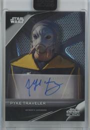 2023 Topps Star Wars Chrome Black  Pyke Traveler Autographs/A-AH