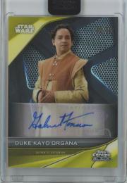 2023 Topps Star Wars Chrome Black  Duke Kayo Organa Autographs/GoldParallel 29/50