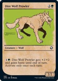 【AFR】【ENG】【Foil】《うろつくダイア・ウルフ/Dire Wolf Prowler》 特別版