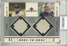 2003 Upper Deck MVP Ichiro/Derek Jeter Base-to-Base Seattle Mariners/New York Mets