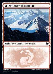 【KHM】【ENG】【Foil】《冠雪の山/Snow-Covered Mountain》No.283