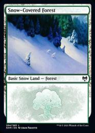 【KHM】【ENG】【Foil】《冠雪の森/Snow-Covered Forest》No.284