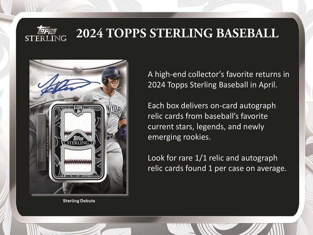 ミントモール / MINTWEB店 (ボックス通販) / MLB 2024 TOPPS STERLING HOBBY