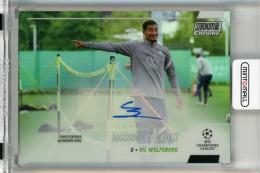 2021-22 Stadium Club Chrome UEFA Champions League Maxence Lacroix Autographs #CAMLX