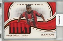 2023-24 Panini Immaculate Collection Yunus Musah Heralded Materials #32【04/99】