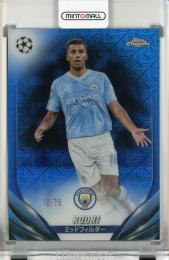 2023-24 Topps UEFA Club Competitions Japan Rodri Chrome Blue Mojo Refractors #75【10/75】