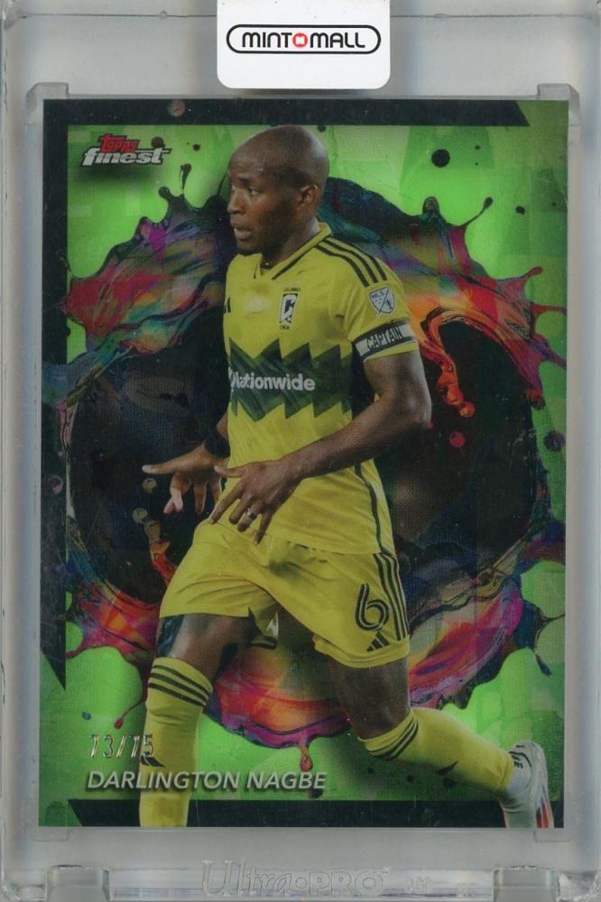 2024 Topps Finest MLS Darlington Nagbe Rare Neon Green Refractor #260【73/75】 Columbus Crew